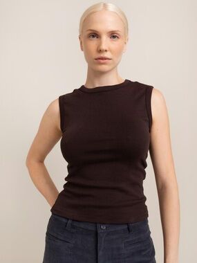 Paper Label Lydia Tank | Chocolate Torte | Medium